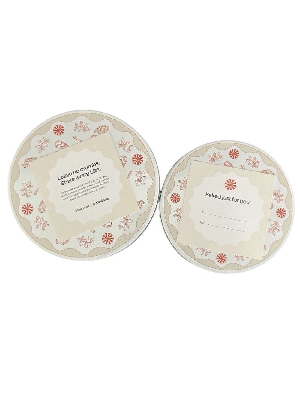 Instacart x NYT Cooking Cookie Tin Set Nesting Baking Gift New York Times